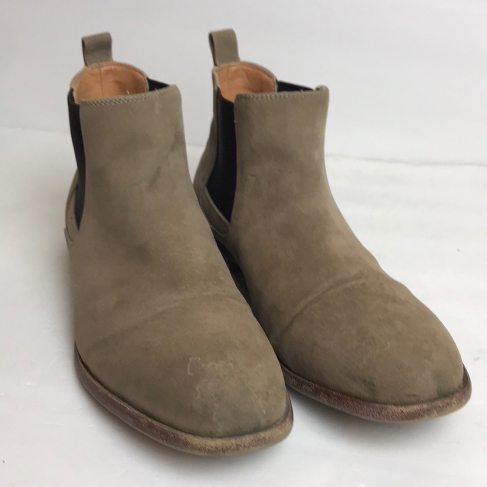 RW by ROBERT WAYNE MENS ANKLE BOOTS 8D TAN SUADE